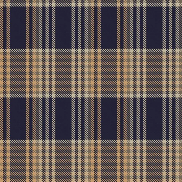 Bruin Glen Plaid Textuur Naadloos Patroon Geschikt Voor Mode Textiel — Stockvector