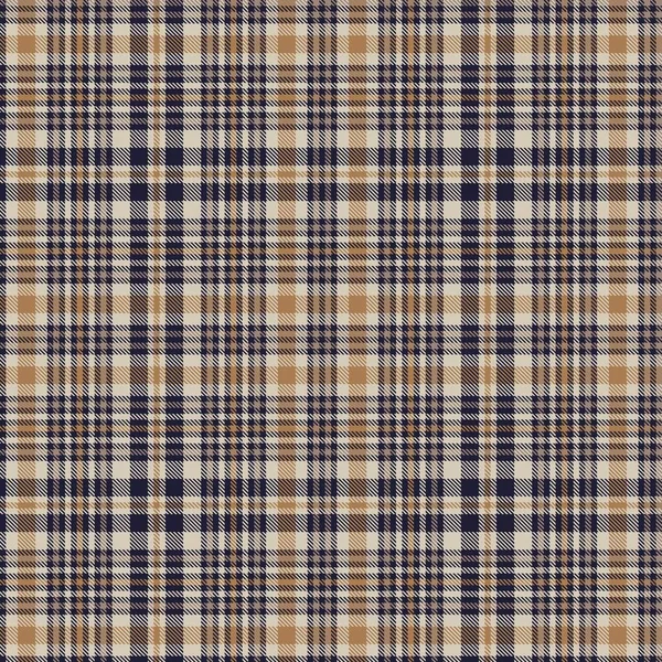 Brown Glen Plaid Texturiertes Nahtloses Muster Für Modetextilien Und Grafiken — Stockvektor