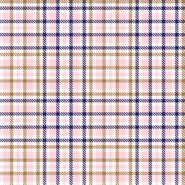 Pink Glen Plaid Texturovaný Bezešvý Vzor Vhodný Pro Módní Textil — Stockový vektor