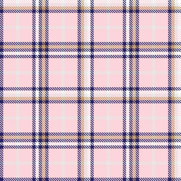 Pink Glen Plaid Texturovaný Bezešvý Vzor Vhodný Pro Módní Textil — Stockový vektor