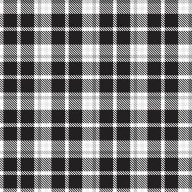 Siyah ve Beyaz Glen Ekose desenli, moda tekstil ve grafikleri için uygun.