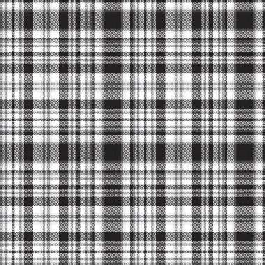 Siyah ve Beyaz Glen Ekose desenli, moda tekstil ve grafikleri için uygun.