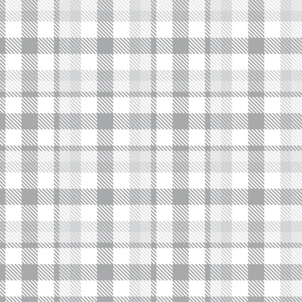 White Glen Plaid Teksturowany Bezszwowy Wzór Nadaje Się Tkanin Mody — Wektor stockowy