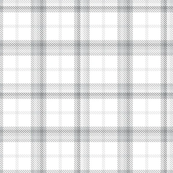 Bílý Glen Plaid Texturovaný Bezešvý Vzor Vhodný Pro Módní Textil — Stockový vektor