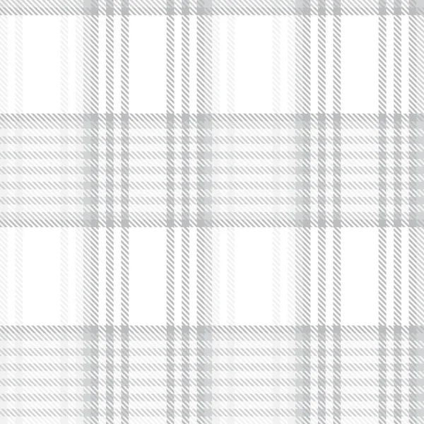 Fehér Glen Plaid Texturált Zökkenőmentes Minta Alkalmas Divat Textil Grafika — Stock Vector