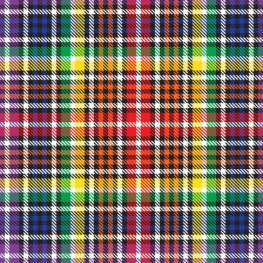 Gökkuşağı Glen Ekose desenli moda tekstil ve grafikleri için uygun kusursuz desen