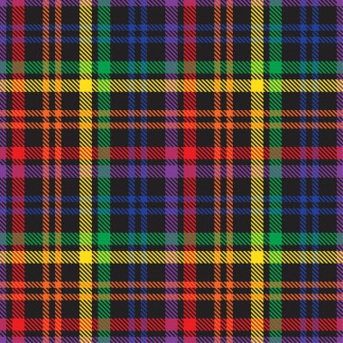 Gökkuşağı Glen Ekose desenli moda tekstil ve grafikleri için uygun kusursuz desen