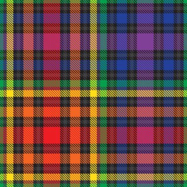 Gökkuşağı Glen Ekose desenli moda tekstil ve grafikleri için uygun kusursuz desen