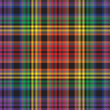 Gökkuşağı Glen Ekose desenli moda tekstil ve grafikleri için uygun kusursuz desen