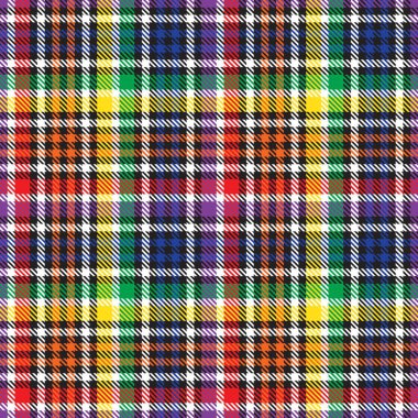 Gökkuşağı Glen Ekose desenli moda tekstil ve grafikleri için uygun kusursuz desen