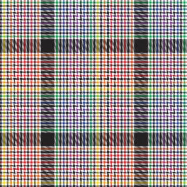 Gökkuşağı Glen Ekose desenli moda tekstil ve grafikleri için uygun kusursuz desen