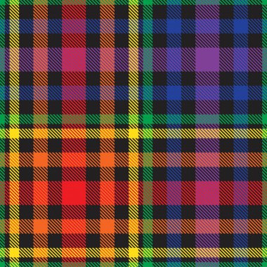 Gökkuşağı Glen Ekose desenli moda tekstil ve grafikleri için uygun kusursuz desen