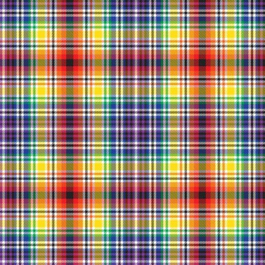 Gökkuşağı Glen Ekose desenli moda tekstil ve grafikleri için uygun kusursuz desen