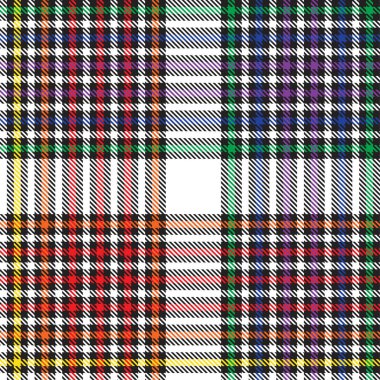 Gökkuşağı Glen Ekose desenli moda tekstil ve grafikleri için uygun kusursuz desen