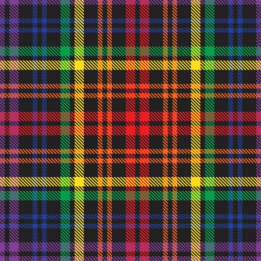 Gökkuşağı Glen Ekose desenli moda tekstil ve grafikleri için uygun kusursuz desen