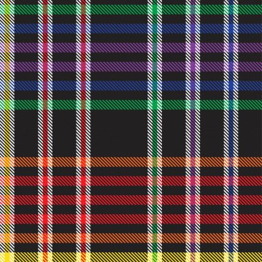 Gökkuşağı Glen Ekose desenli moda tekstil ve grafikleri için uygun kusursuz desen
