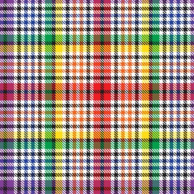 Gökkuşağı Glen Ekose desenli moda tekstil ve grafikleri için uygun kusursuz desen