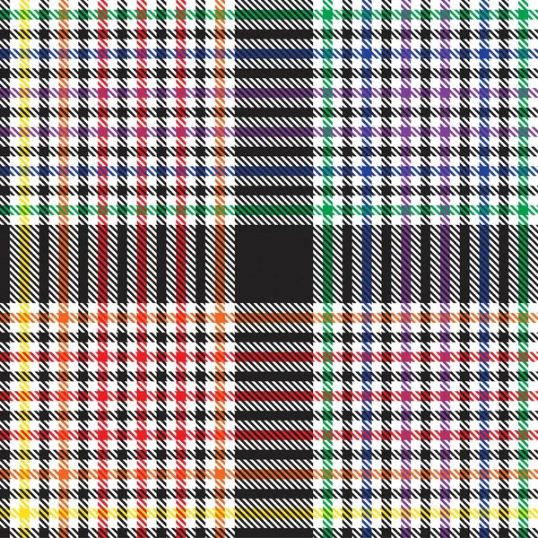 Gökkuşağı Glen Ekose desenli moda tekstil ve grafikleri için uygun kusursuz desen