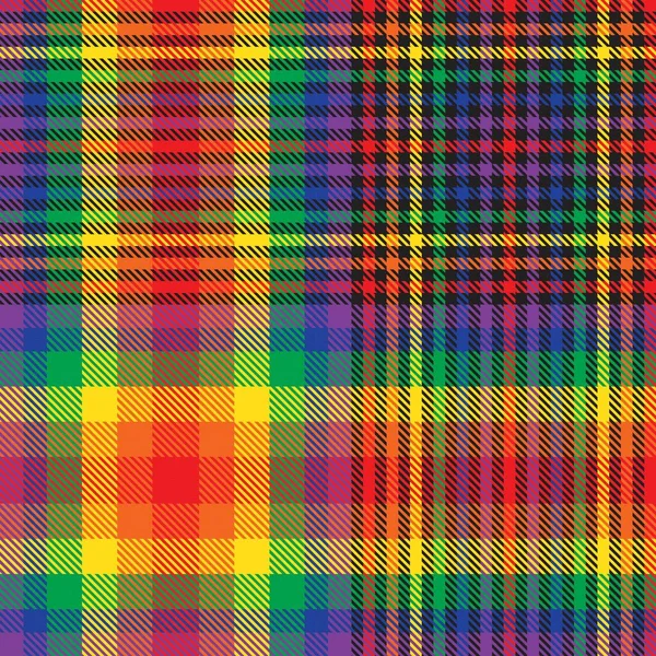Gökkuşağı Glen Ekose desenli moda tekstil ve grafikleri için uygun kusursuz desen