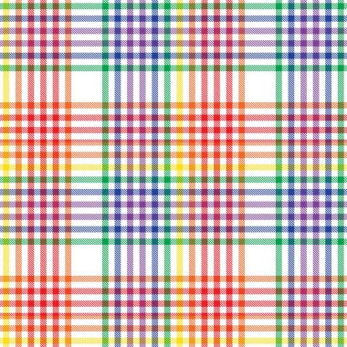 Gökkuşağı Glen Ekose desenli moda tekstil ve grafikleri için uygun kusursuz desen
