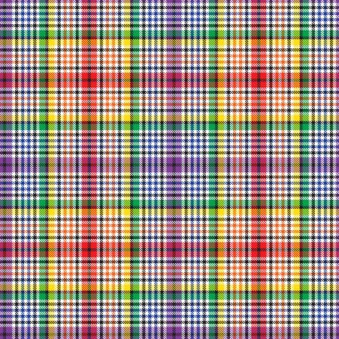Gökkuşağı Glen Ekose desenli moda tekstil ve grafikleri için uygun kusursuz desen