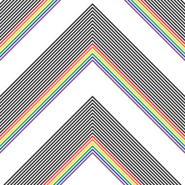 Gökkuşağı sembolü köşegen çizgili desensiz arka plan moda tekstil ve grafikleri için uygun