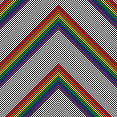 Gökkuşağı sembolü köşegen çizgili desensiz arka plan moda tekstil ve grafikleri için uygun