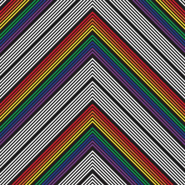 Gökkuşağı sembolü köşegen çizgili desensiz arka plan moda tekstil ve grafikleri için uygun