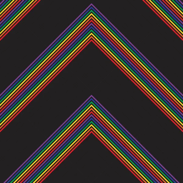 Rainbow Chevron Diagonal Listrado Sem Costura Fundo Padrão Adequado Para — Vetor de Stock