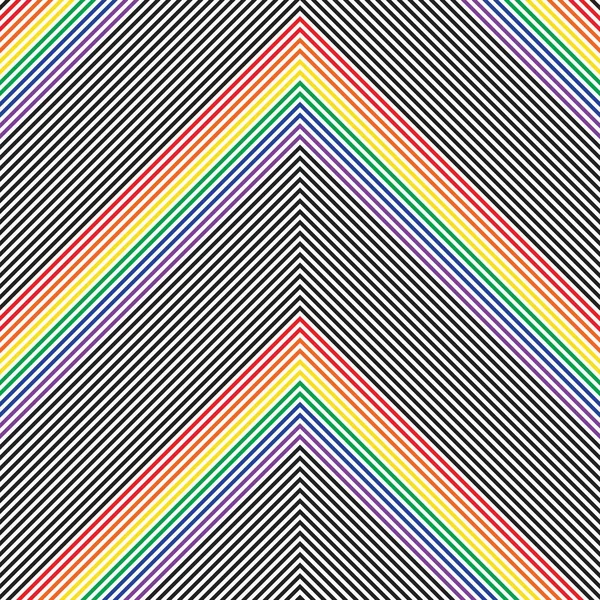 Regenbogen Chevron Diagonal Gestreifte Nahtlose Muster Hintergrund Geeignet Für Modetextilien — Stockvektor