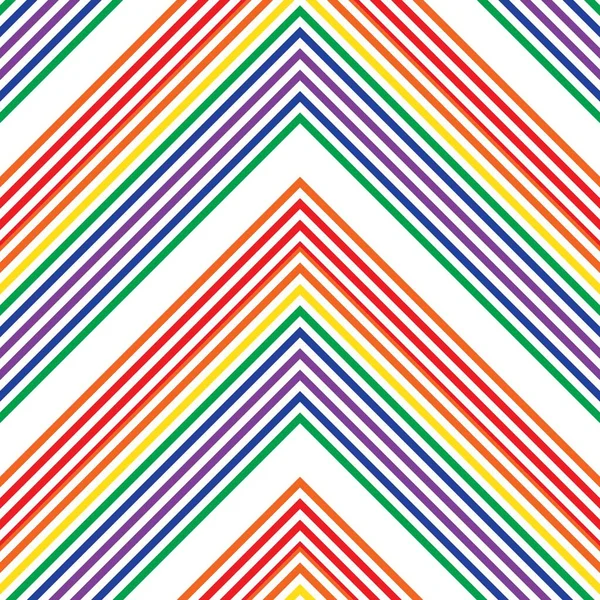 Rainbow Chevron Diagonale Rayé Fond Motif Sans Couture Adapté Pour — Image vectorielle