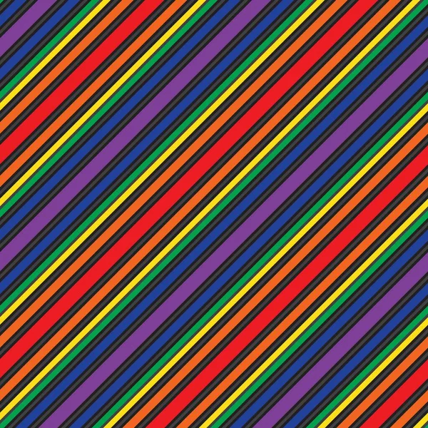 Arco Iris Diagonal Rayas Sin Costuras Patrón Fondo Adecuado Para — Vector de stock