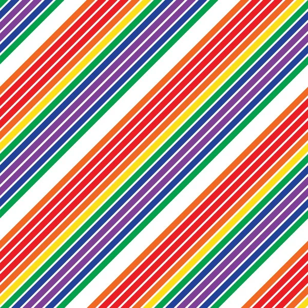 Rainbow Diagonal Listrado Sem Costura Fundo Padrão Adequado Para Têxteis —  Vetores de Stock
