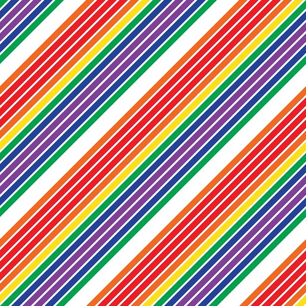 Rainbow diagonal striped seamless pattern background suitable for fashion textiles, graphics