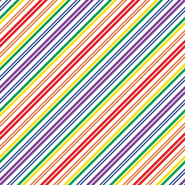 Rainbow Diagonal Striped Seamless Pattern Background Suitable Fashion Textiles Graphics — Stock Vector