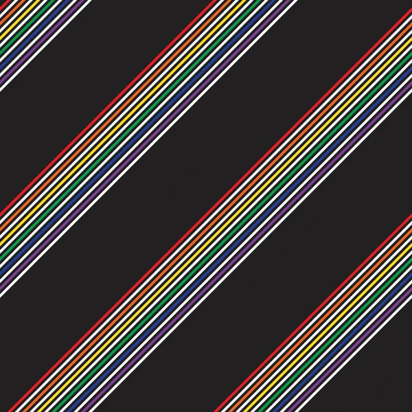 Rainbow Diagonale Rayé Fond Motif Sans Couture Adapté Pour Les — Image vectorielle