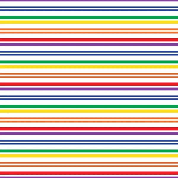 Rainbow Horizontal Striped Seamless Pattern Background Suitable Fashion Textiles Graphics — Stock Vector