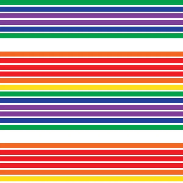 Rainbow Horizontal Rayas Sin Costuras Patrón Fondo Adecuado Para Textiles — Vector de stock