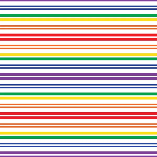Rainbow Horizontal Striped Seamless Pattern Background Suitable Fashion Textiles Graphics — Stock Vector