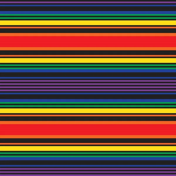 Rainbow Horizontal Rayas Sin Costuras Patrón Fondo Adecuado Para Textiles — Archivo Imágenes Vectoriales