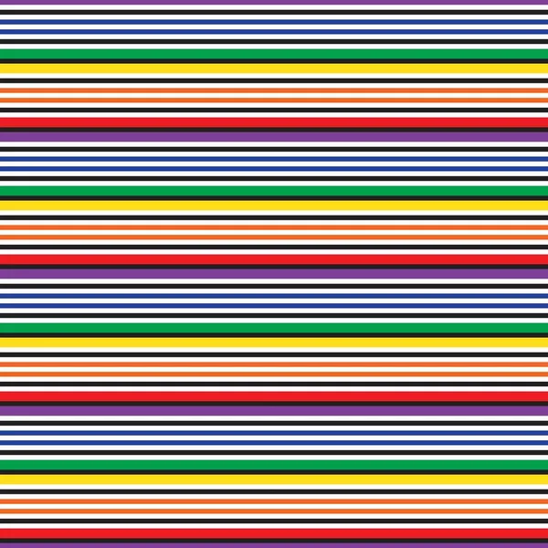 Rainbow Horizontal Rayas Sin Costuras Patrón Fondo Adecuado Para Textiles — Archivo Imágenes Vectoriales