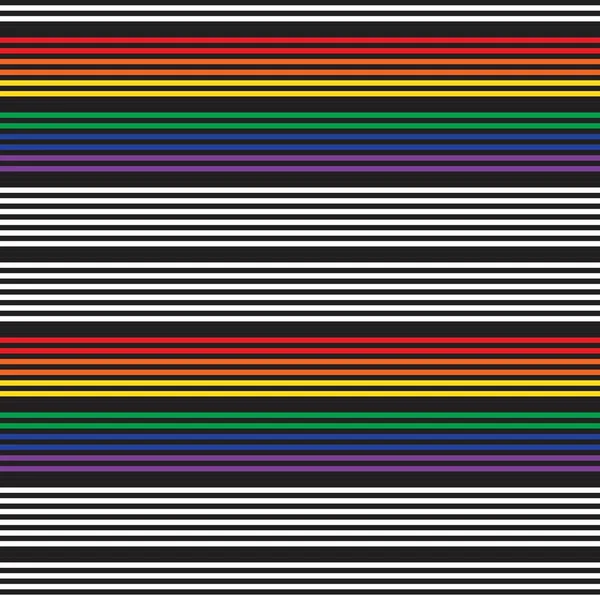 Rainbow Horizontal Rayé Fond Motif Sans Couture Adapté Pour Les — Image vectorielle