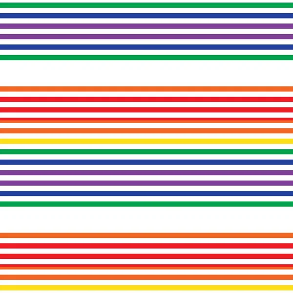 Rainbow Horisontell Randig Sömlös Mönster Bakgrund Lämplig För Mode Textilier — Stock vektor