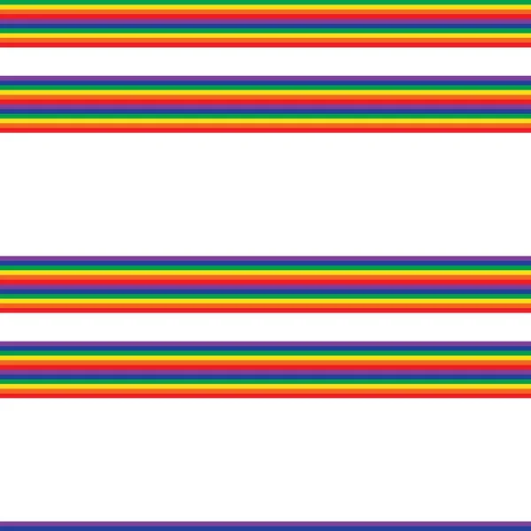 Rainbow Horizontal Listrado Sem Costura Fundo Padrão Adequado Para Têxteis — Vetor de Stock
