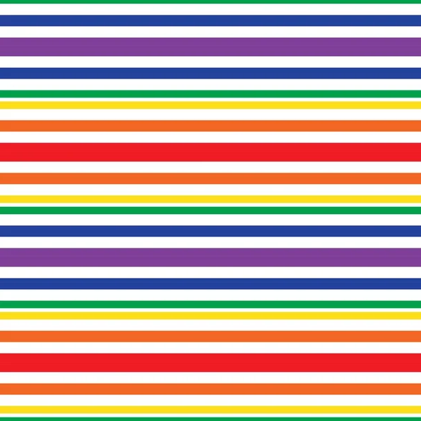 Rainbow Horizontal Striped Seamless Pattern Background 그래픽 — 스톡 벡터