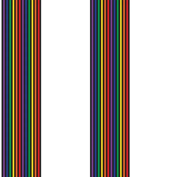 Rainbow Vertical Striped Seamless Pattern Background Suitable Fashion Textiles Graphics — Stock Vector