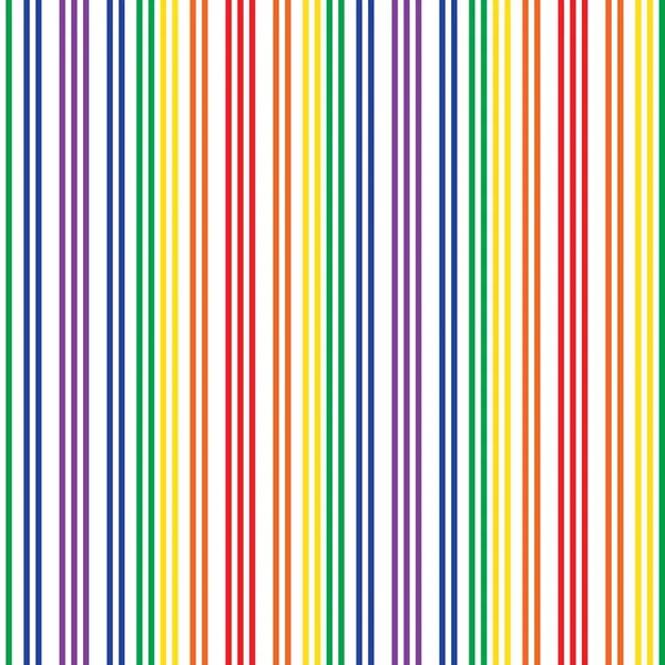 Rainbow Vertical Striped Seamless Pattern Background Suitable Fashion Textiles Graphics — Stock Vector