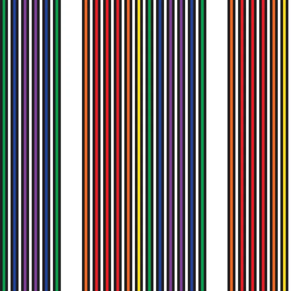 Rainbow Vertical Striped Seamless Pattern Background Suitable Fashion Textiles Graphics — Stock Vector