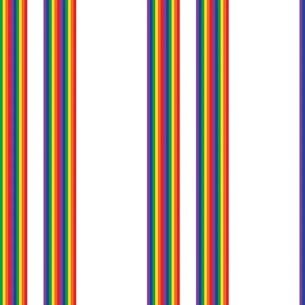 Rainbow Vertical Striped Seamless Pattern Background Suitable Fashion Textiles Graphics — Stock Vector