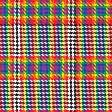 Gökkuşağı Glen Ekose desenli moda tekstil ve grafikleri için uygun kusursuz desen